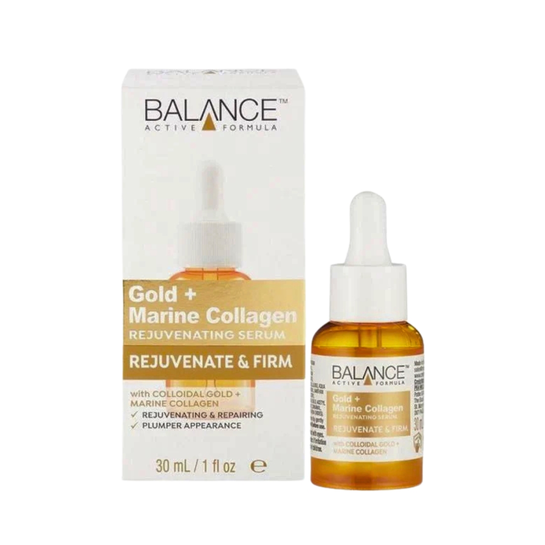 Balance Gold Marine Collagen Rejuvenating Serum 30ml | Anti-Aging & Hydrating Skincare | England