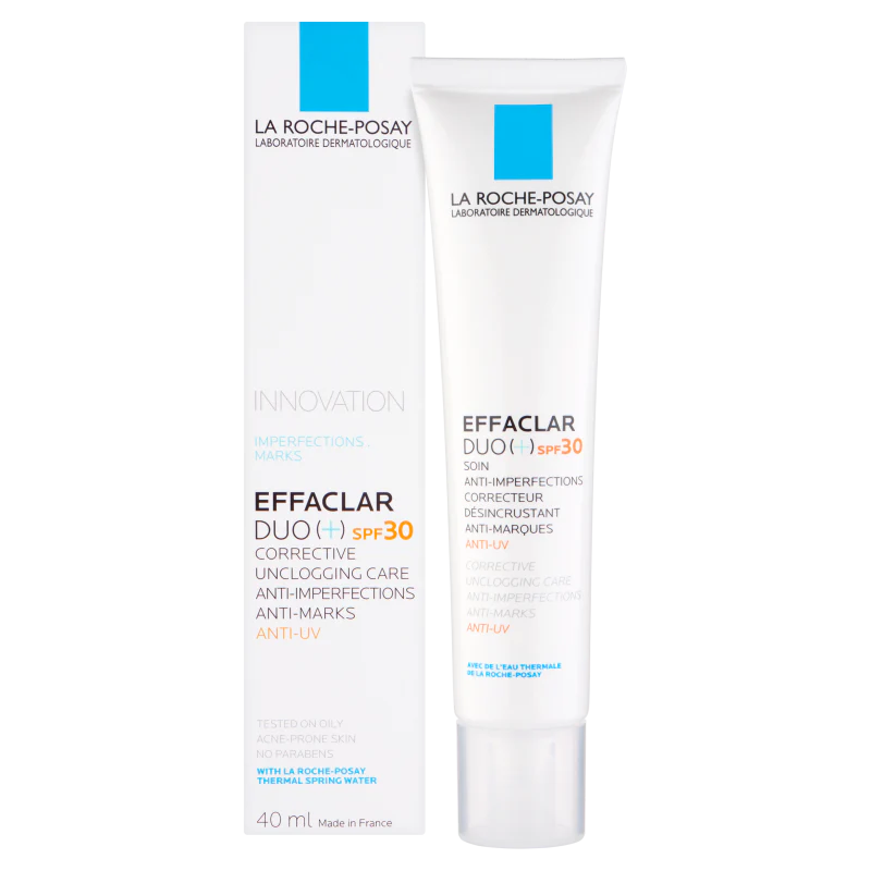 La Roche-Posay Effaclar DUO+ SPF 30 40ml | Acne, Oil Control, and Sun Protection | France