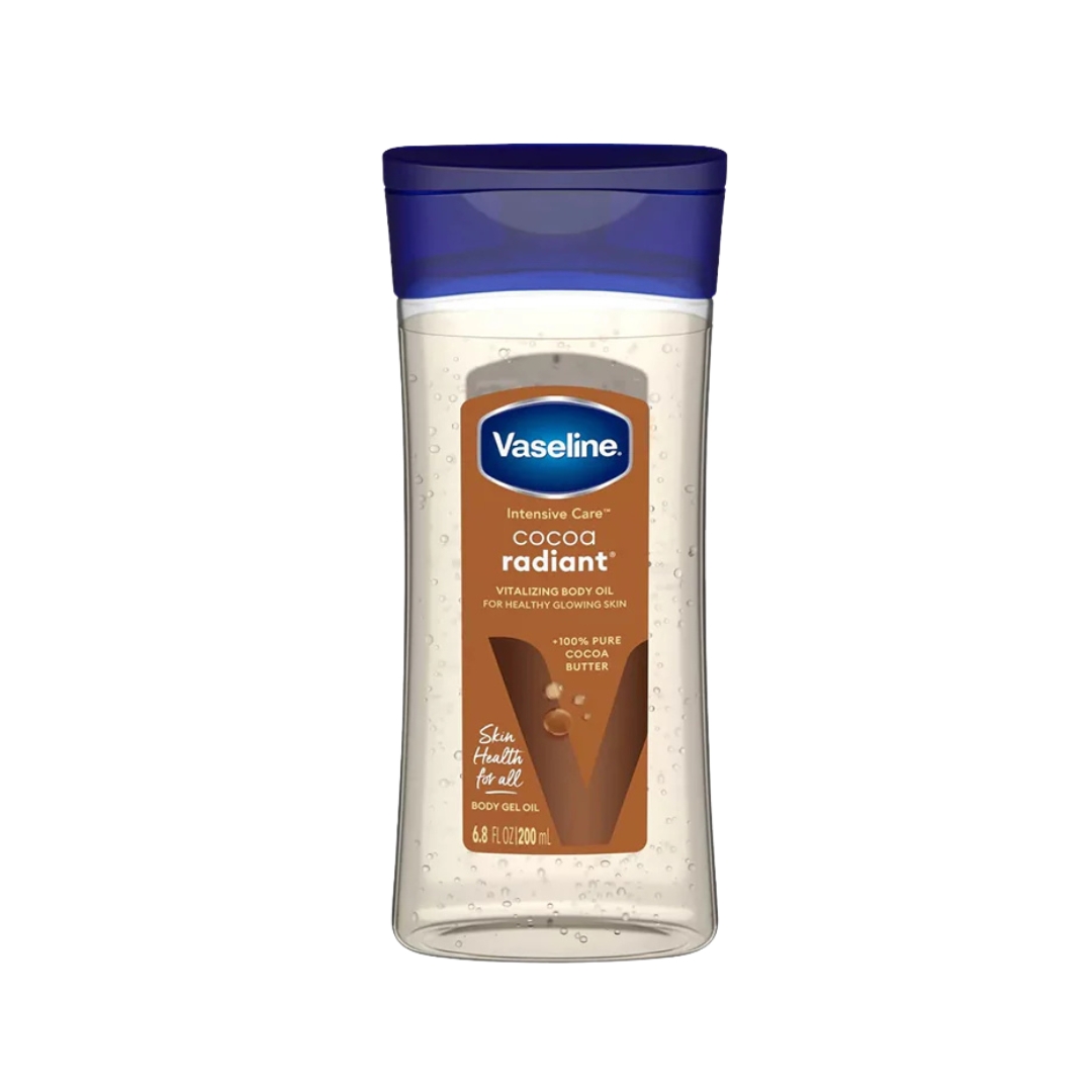 Vaseline Cocoa Radiant Body Gel Oil 200ml | Deep Moisturizing & Glowing Skin | U.S.A