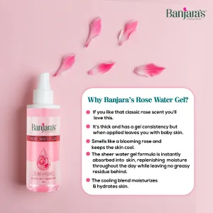 Banjara's Rose Water Gel 100ml