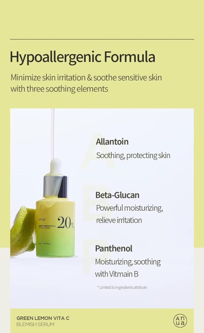 Vitamin C blemish serum