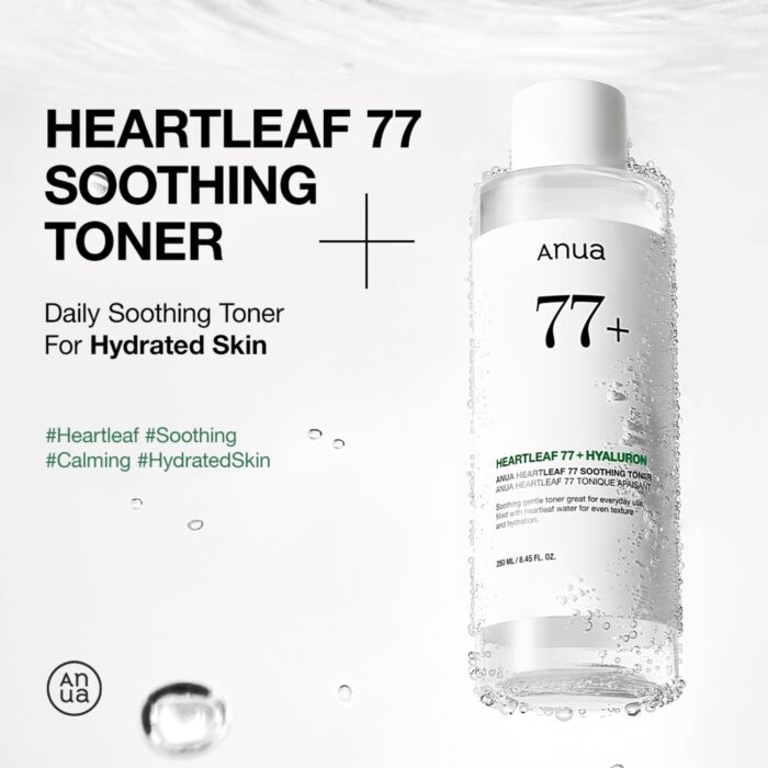 Anua Heartleaf 77 + Hyaluron Soothing Toner