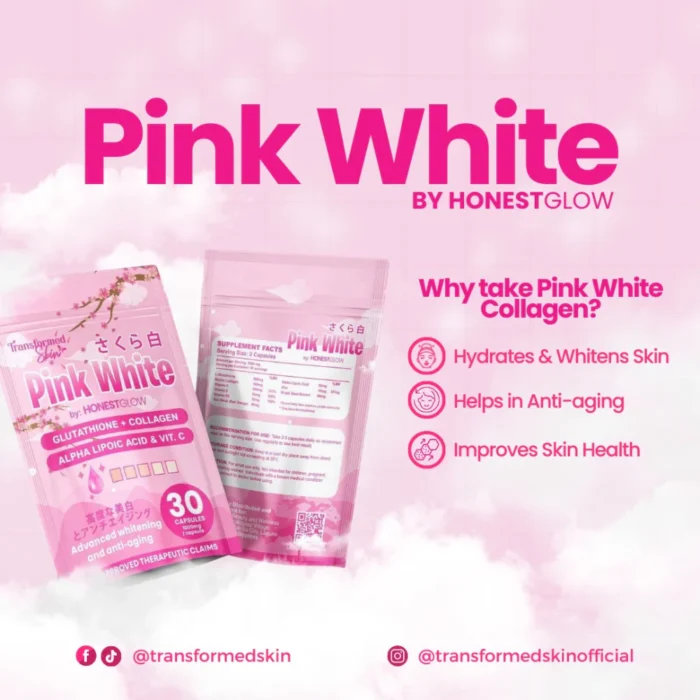 Pink White Glutathione + Collagen