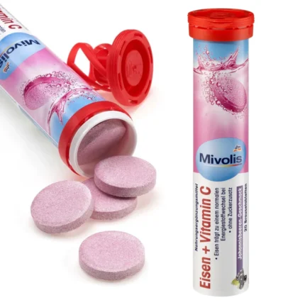 Mivolis Iron + Vitamin C Effervescent Tablets - 82g